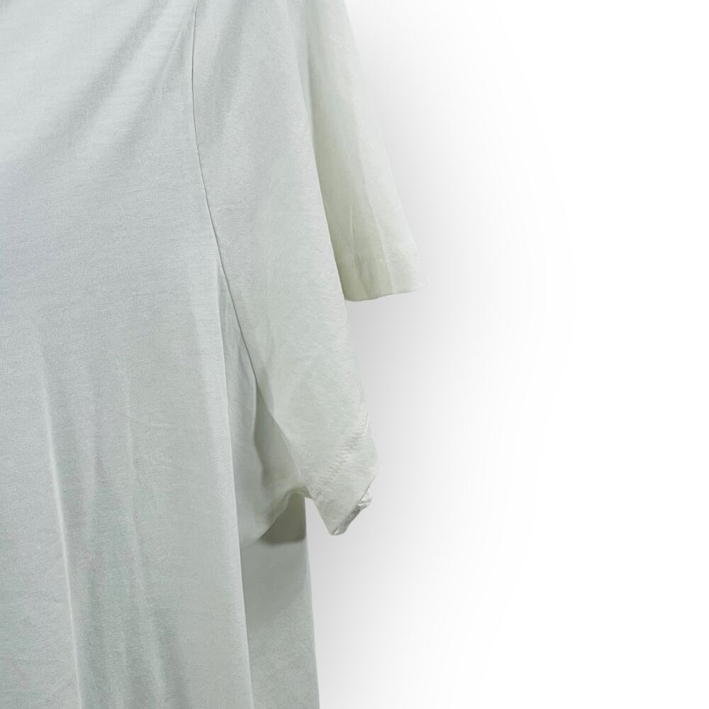 A New Day White V Neck T Shirt Size 3X Plus Cotton Short Sleeve Relaxed Fit NWT - Picture 6 of 9